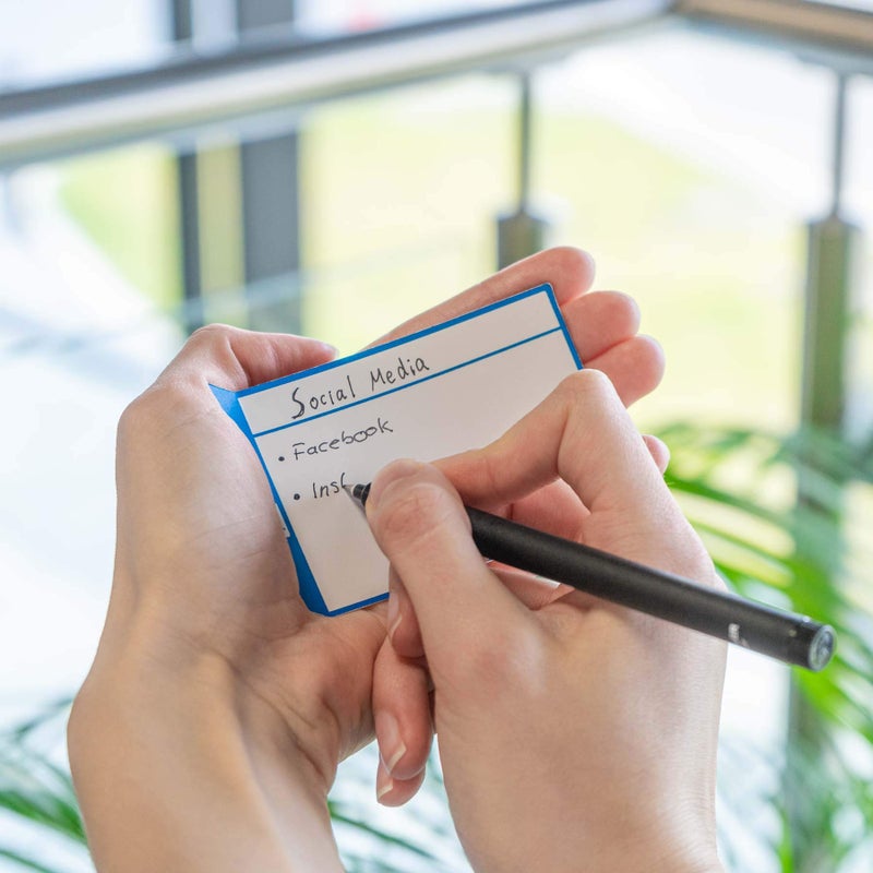 PATboard Scrum Board and Kanban Board - Magnetic Task Cards - S (Small) - Set of 16 - Blue - Image 2